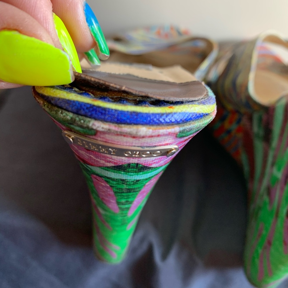 Jimmy Choo Multi Color Printed Canvas - image 3